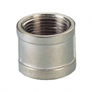 s 1 1\2", 48шт. (6шт\уп*8), муфта вн.резьба латунь никелиров., lavita